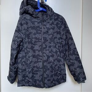 Lands' End Black and Gray Kids Jacket